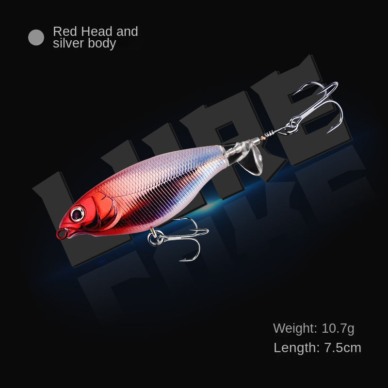 【2024】Pește fals plutitor de suprafață cu lansare lungă. Apă dulce Dual Purpose VIB False Fishing Lure elice