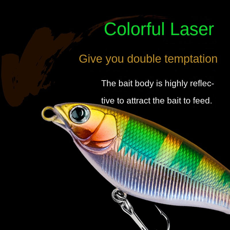 【2024】Pește fals plutitor de suprafață cu lansare lungă. Apă dulce Dual Purpose VIB False Fishing Lure elice