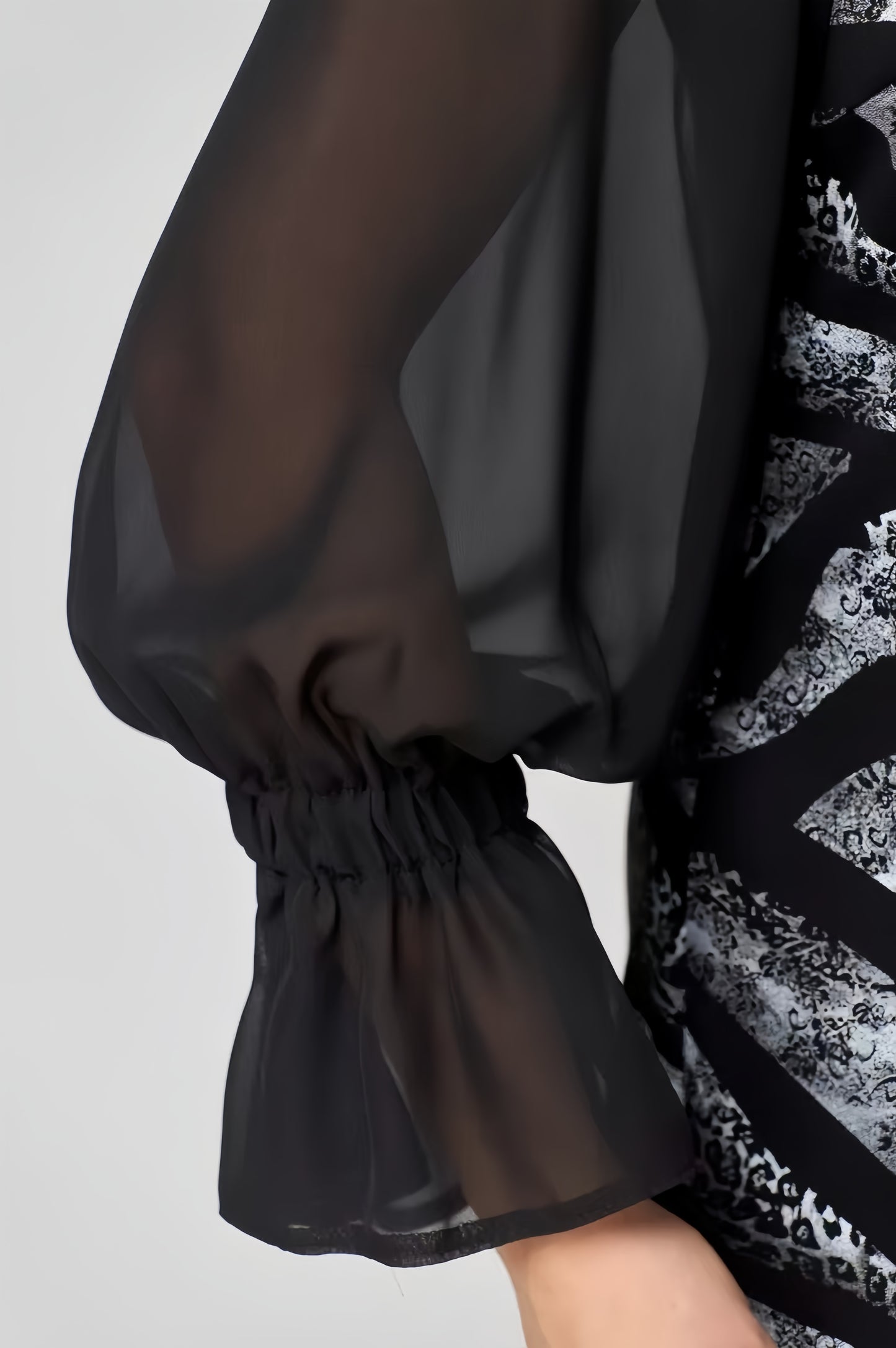 【2024-S-5XL】Rochie cu mânecă lungă, imprimată, cu paiete, din tifon, Slim Fit