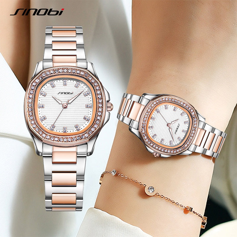 【2024】Waterproof Nautilus Diamonds Quartz Watch Premium, lux, modă, temperament Ceasuri pentru femei