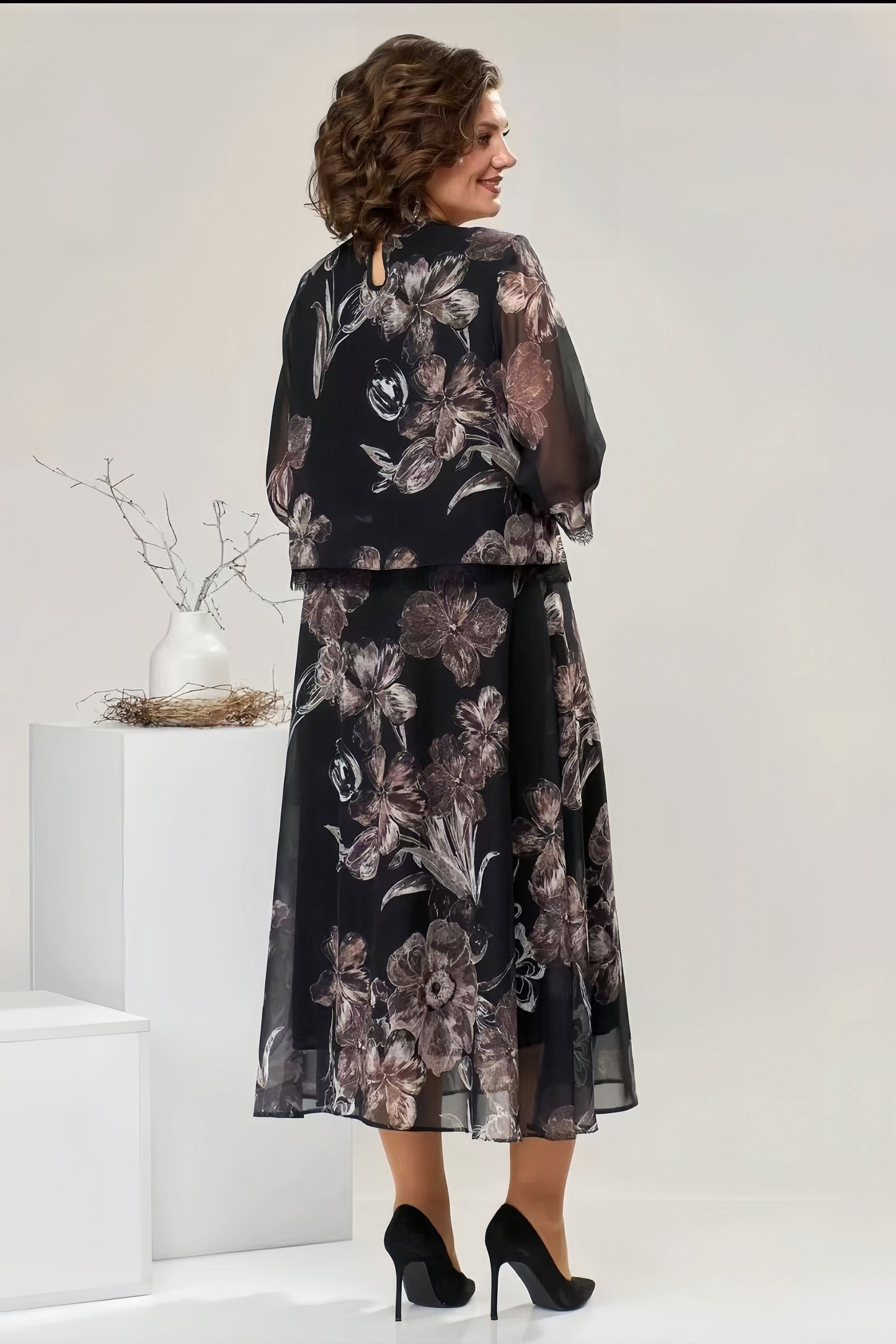 【2024-S-5XL】New Long Sleeve Garden Gât imprimat Set două piese