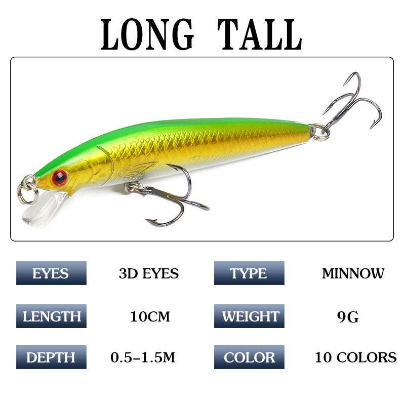 【2024】10cm/9g Flotant Rattling Bead Imitație de momeală de pescuit,Momeală de pescuit dură, momeală de pescuit falsă, echipament de pescuit