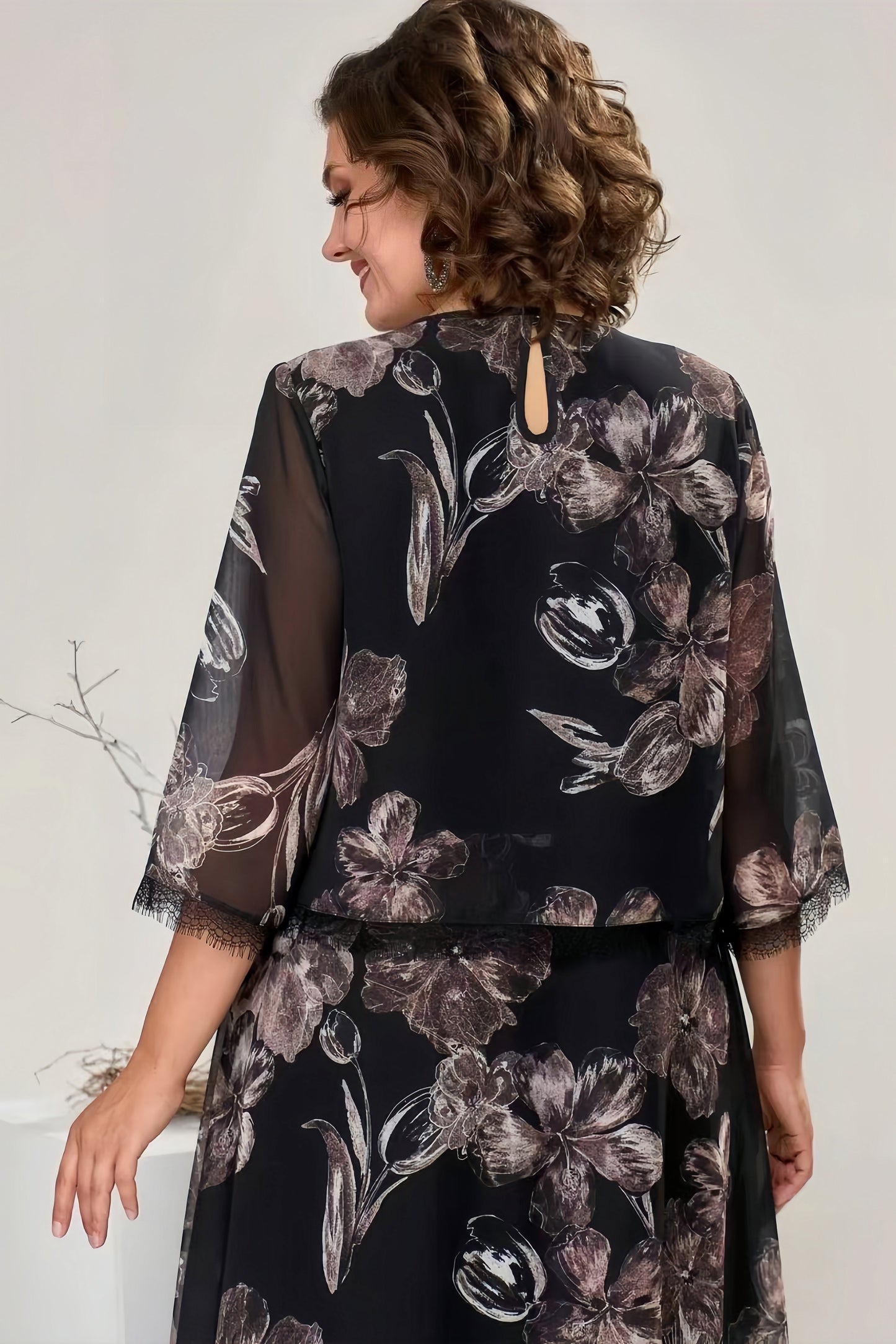 【2024-S-5XL】New Long Sleeve Garden Gât imprimat Set două piese
