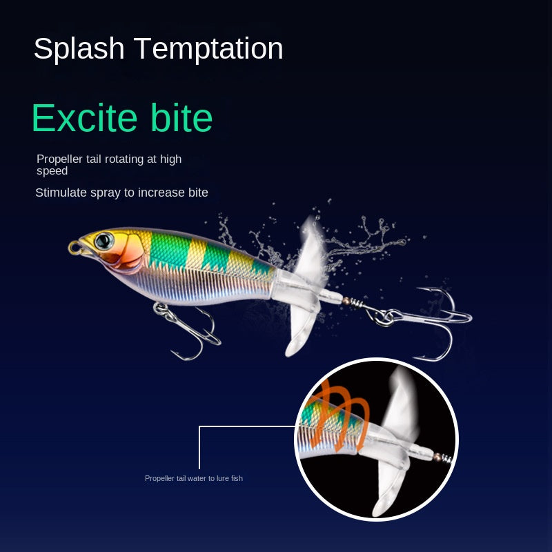 【2024】Pește fals plutitor de suprafață cu lansare lungă. Apă dulce Dual Purpose VIB False Fishing Lure elice