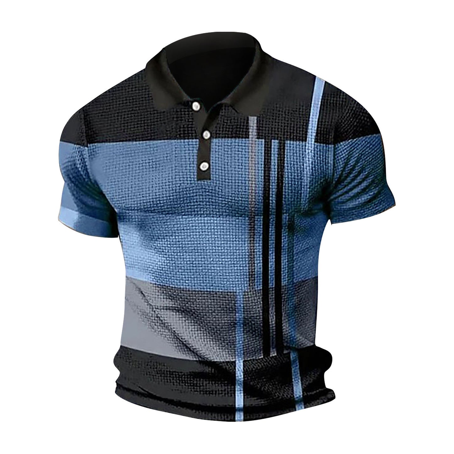 Tricou polo pentru bărbați cu mânecă scurtă de blocare culoare tricou cu fermoar