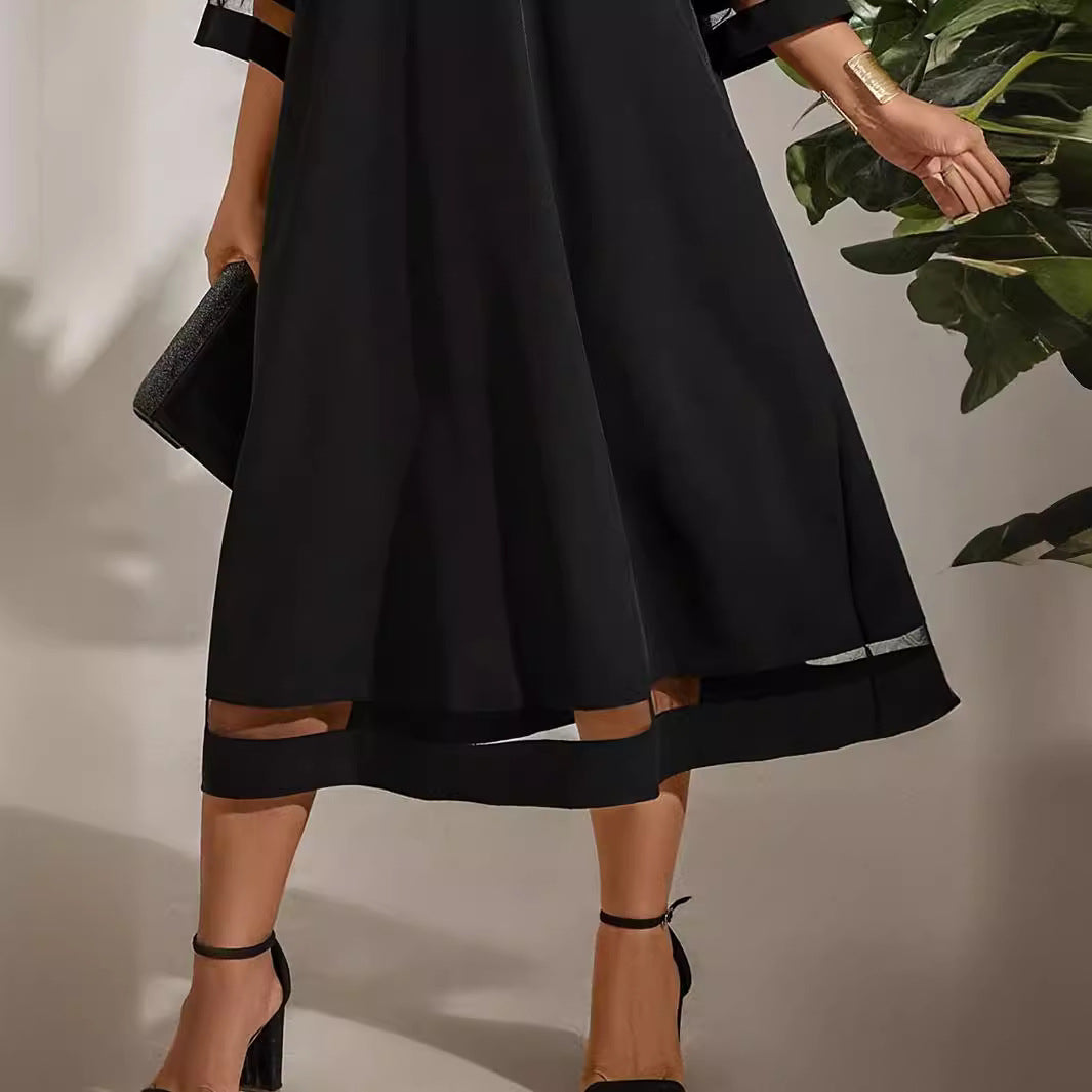 -50%OFF【L-4XL-2024】Rochii elegante de vară cu gât rotund și cusături noi