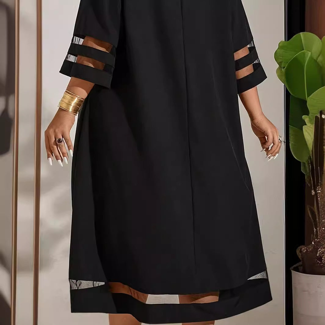 -50%OFF【L-4XL-2024】Rochii elegante de vară cu gât rotund și cusături noi