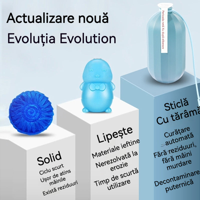 【2024】Detergent automat pentru toaletă Parfum proaspăt Detartraj puternic, dezodorizare și eliminare a mirosurilor