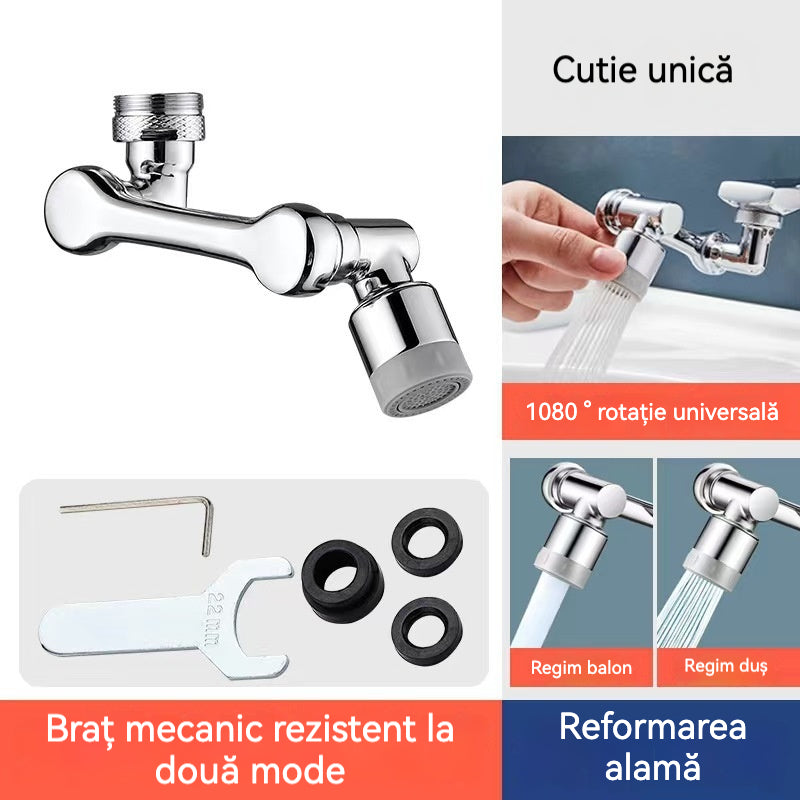 Braț robotizat pentru robinete, extensie universală rotativă la 1080°