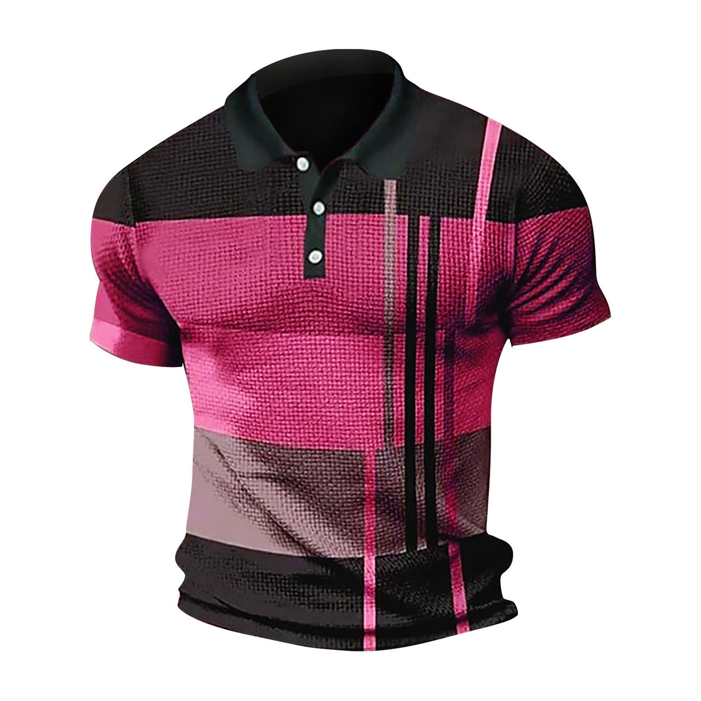 Tricou polo pentru bărbați cu mânecă scurtă de blocare culoare tricou cu fermoar