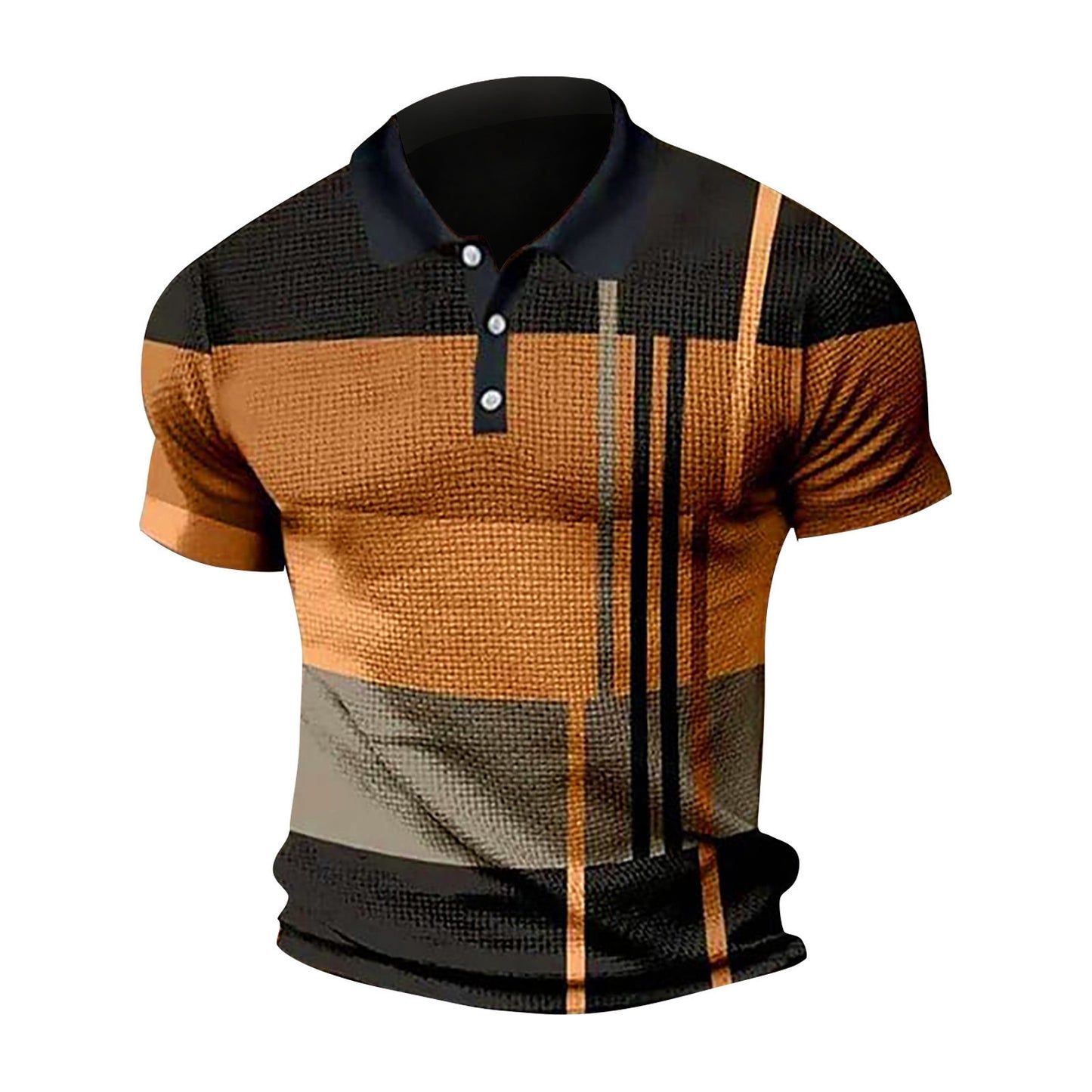 Tricou polo pentru bărbați cu mânecă scurtă de blocare culoare tricou cu fermoar