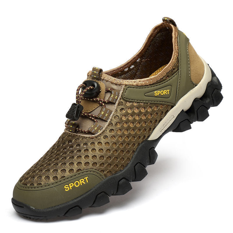【2024-39-44】Mesh respirabil pantofi de sport, noua moda dantela-up rotund deget de la picior waders