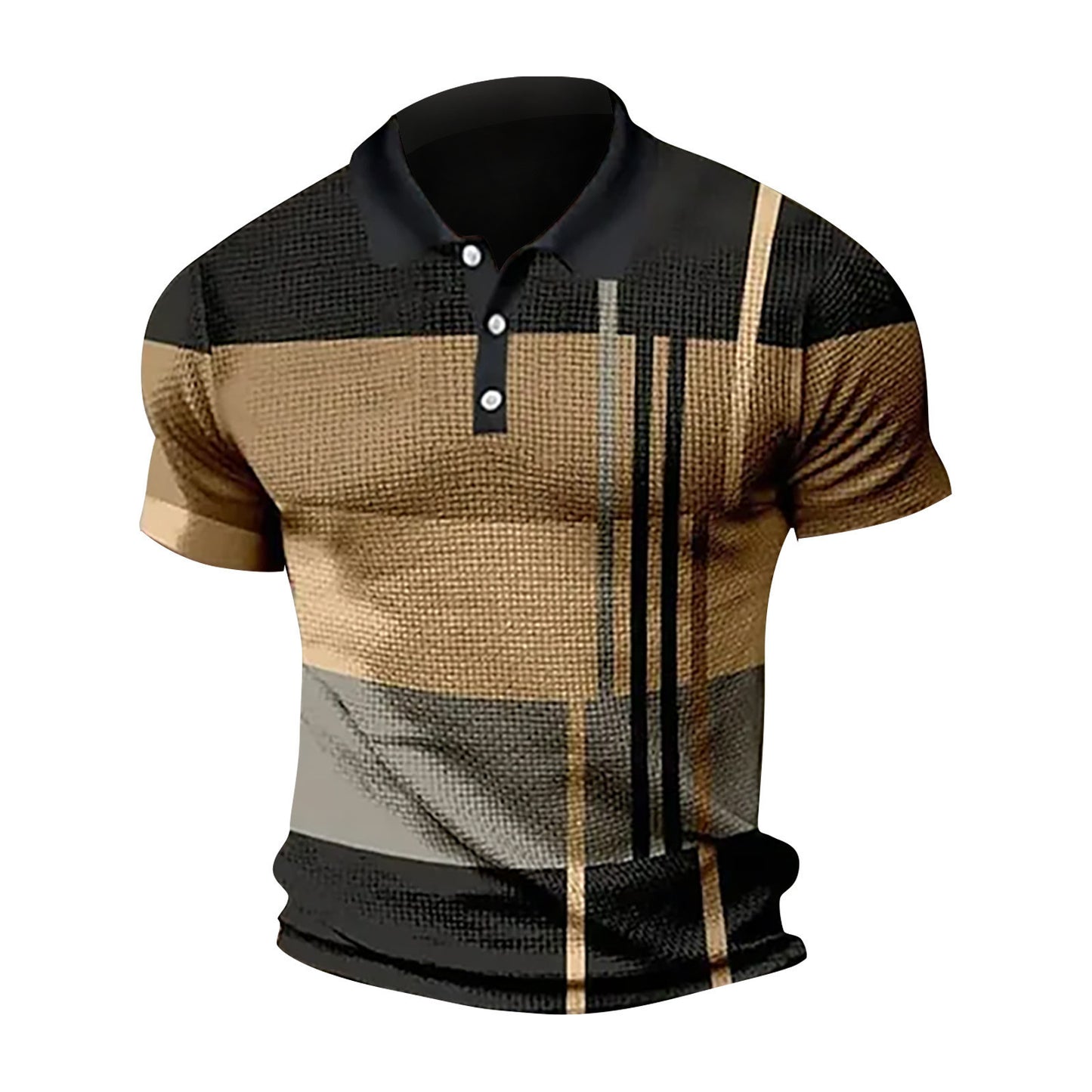 Tricou polo pentru bărbați cu mânecă scurtă de blocare culoare tricou cu fermoar