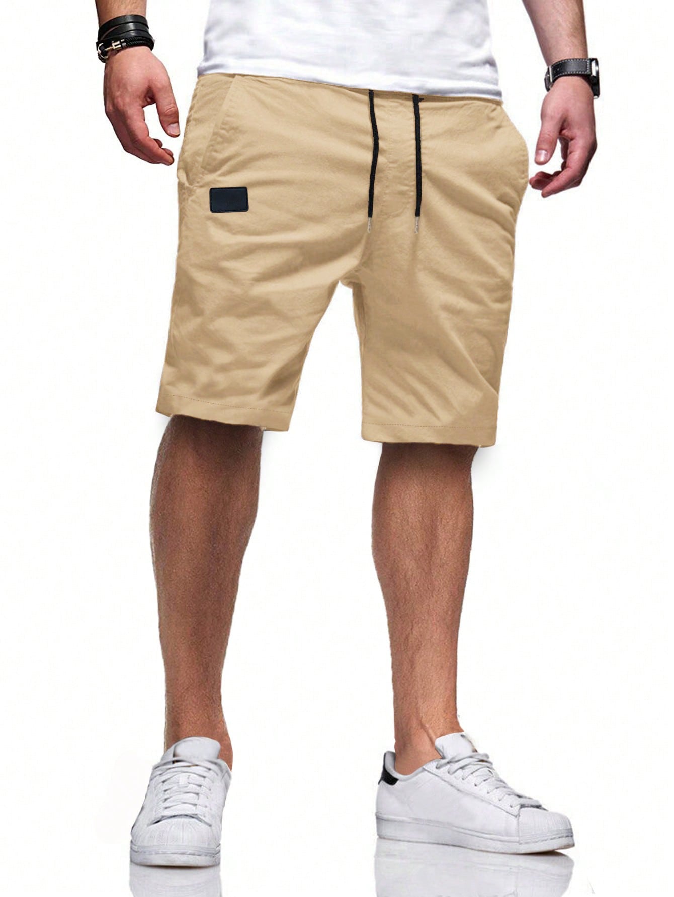 【2024-S-3XL】Bărbați de vară Sport Casual Plus Dimensiune Shorts Woven Beach Shorts