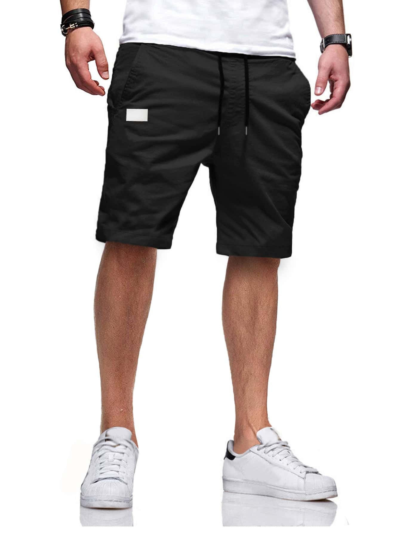 【2024-S-3XL】Bărbați de vară Sport Casual Plus Dimensiune Shorts Woven Beach Shorts