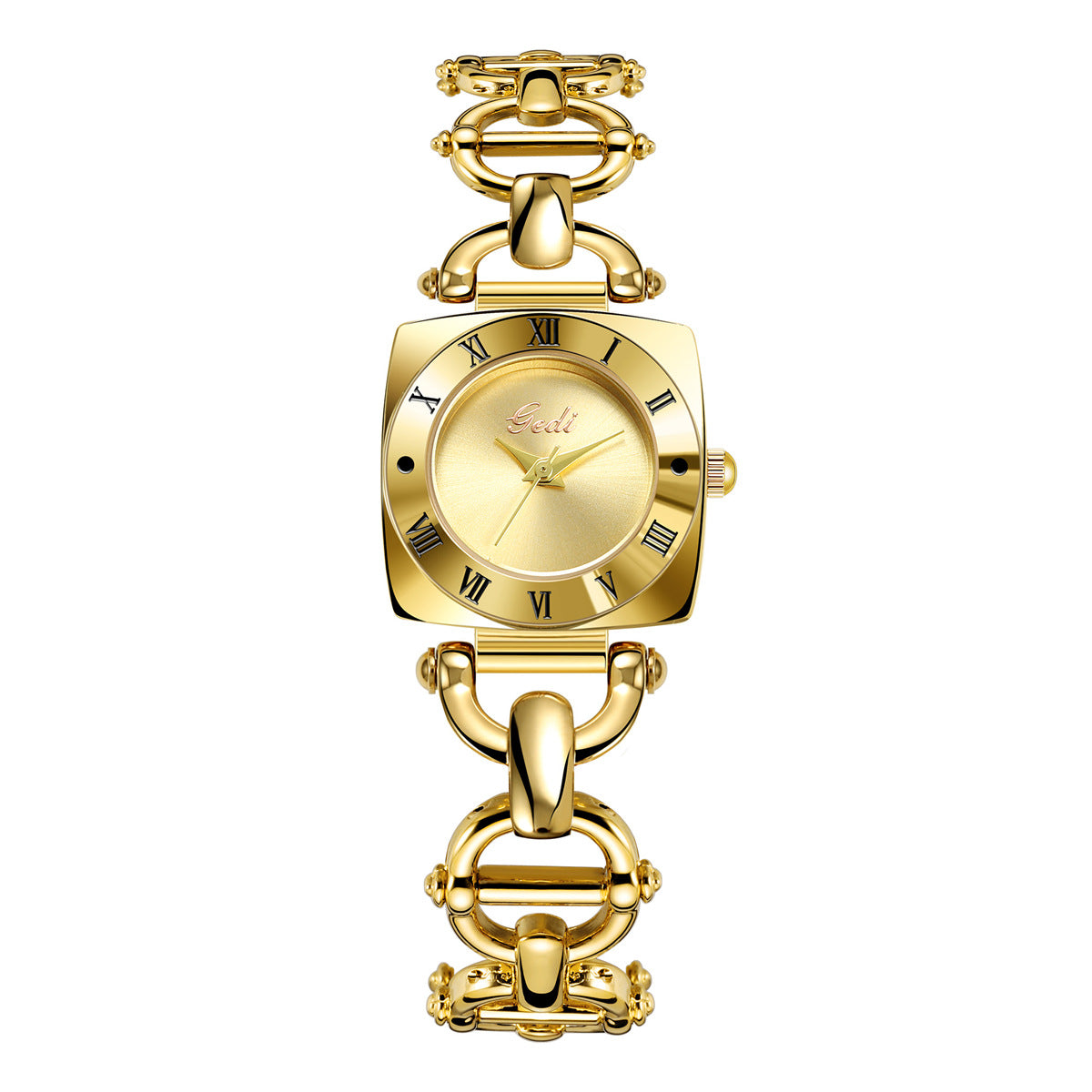 【2024】Aliaj de lumină de lux toate brățară de cupru Vintage doamnelor rafinat Quartz ceas