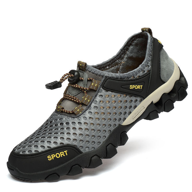 【2024-39-44】Mesh respirabil pantofi de sport, noua moda dantela-up rotund deget de la picior waders