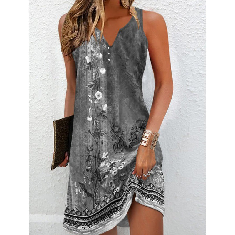 【S-3XL-2024】Vesta fierbinte pentru femei Vest rochie de moda Slim imprimare Skinny fusta lungă