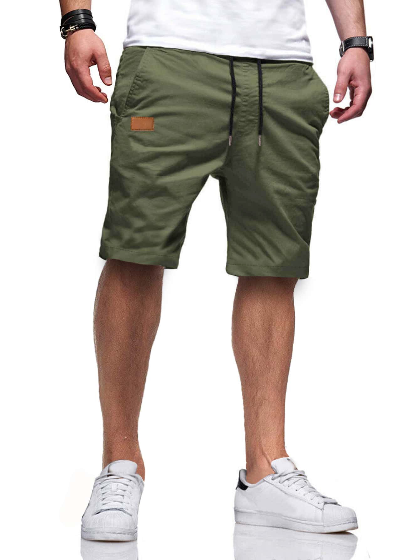 【2024-S-3XL】Bărbați de vară Sport Casual Plus Dimensiune Shorts Woven Beach Shorts