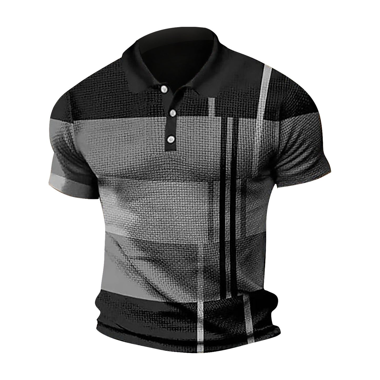 Tricou polo pentru bărbați cu mânecă scurtă de blocare culoare tricou cu fermoar