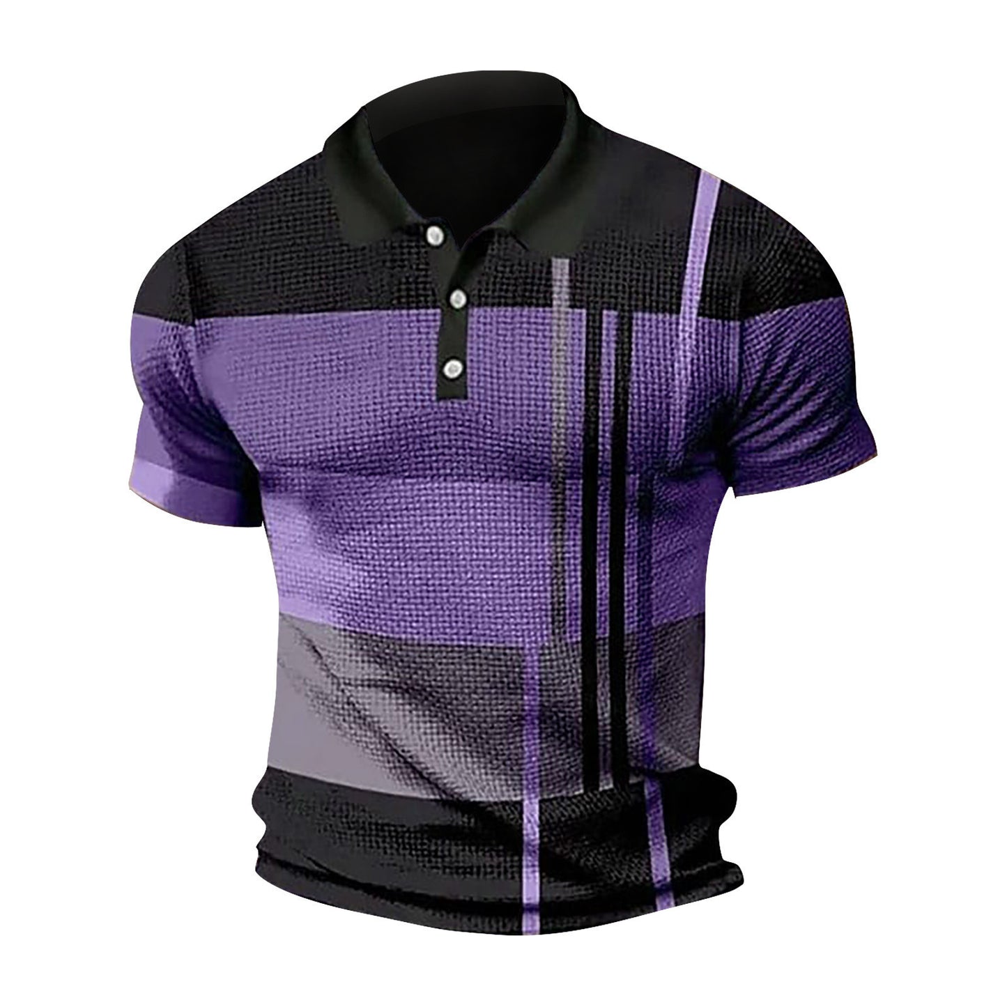 Tricou polo pentru bărbați cu mânecă scurtă de blocare culoare tricou cu fermoar