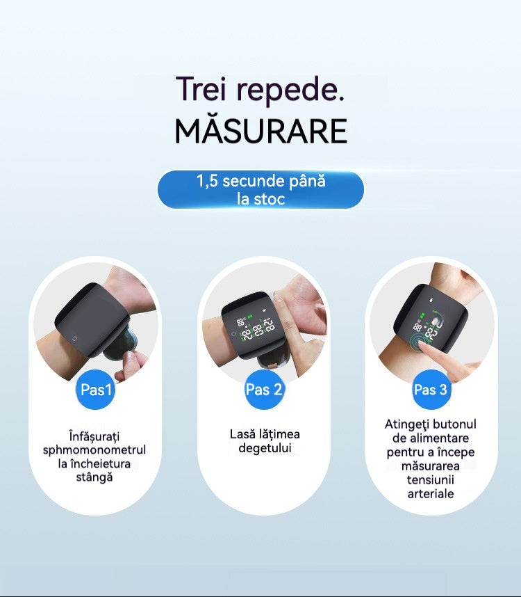 【2024】Tensiometru electronic pentru acasă,Anunț vocal complet automat, model reîncărcabil