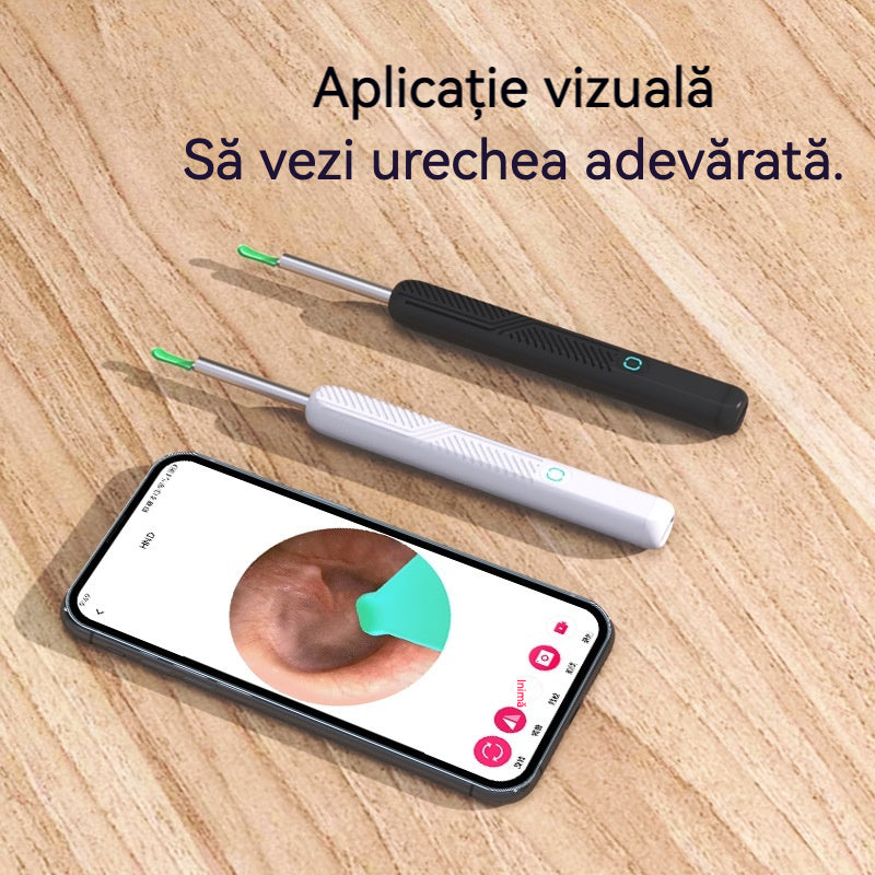 【2024】Visual Ear Scoop, Borescop de curățare fără fir, HD Ear Scooper