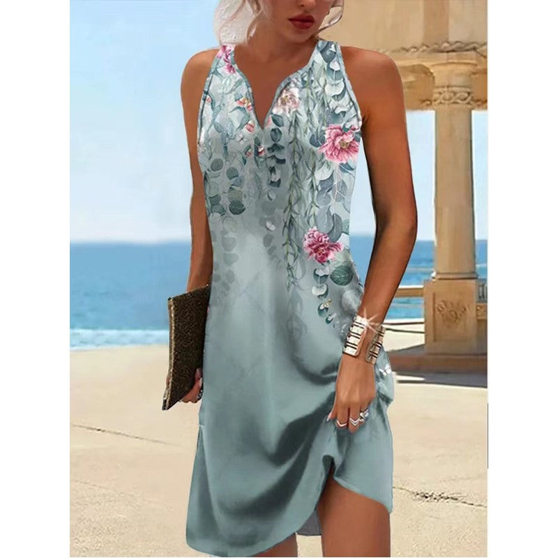 【S-3XL-2024】Vesta fierbinte pentru femei Vest rochie de moda Slim imprimare Skinny fusta lungă
