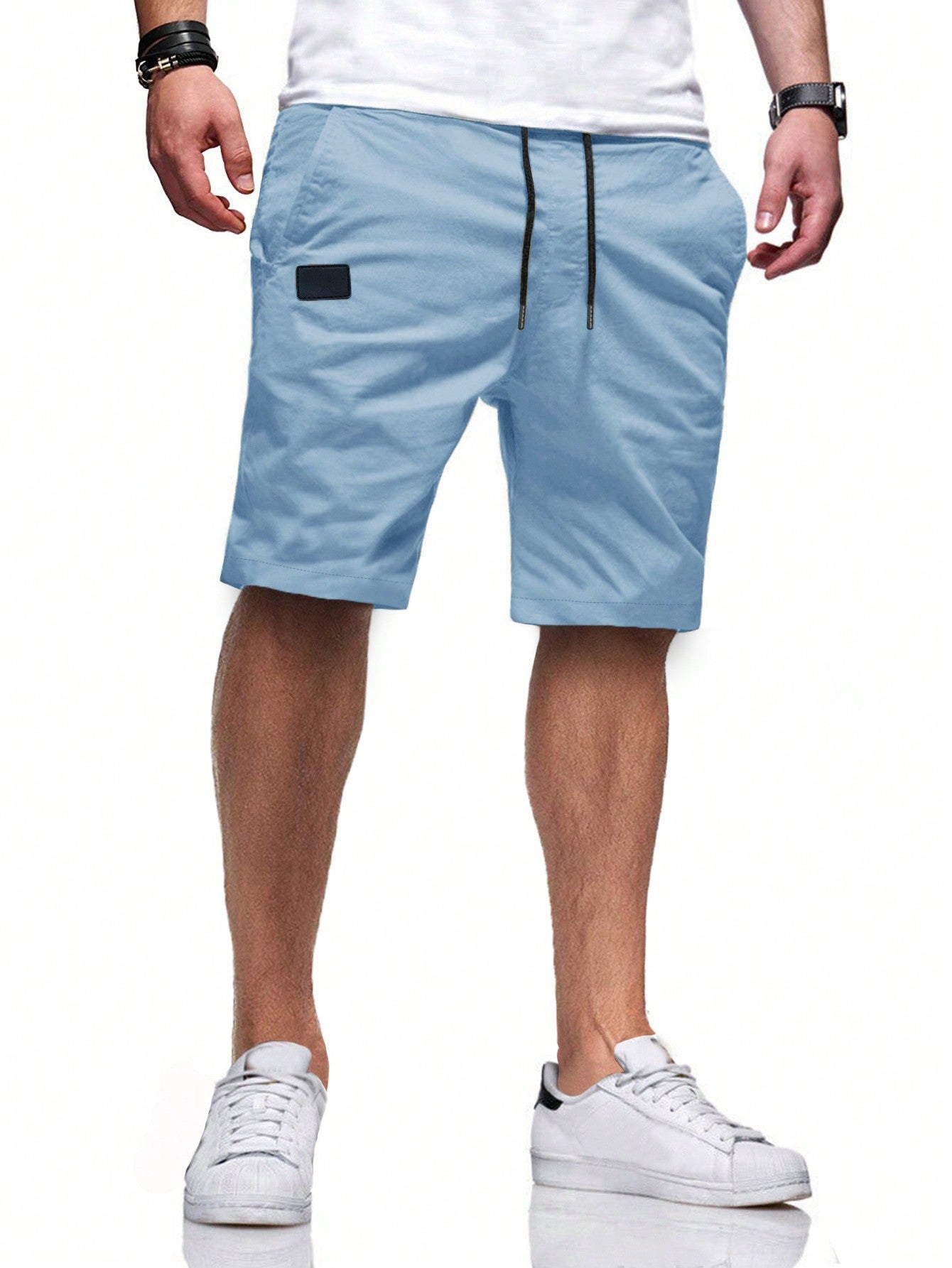 【2024-S-3XL】Bărbați de vară Sport Casual Plus Dimensiune Shorts Woven Beach Shorts