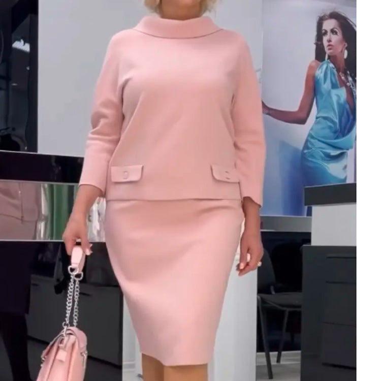 【S-5XL-2024】Jumătate de corp fusta moda casual set din două piese