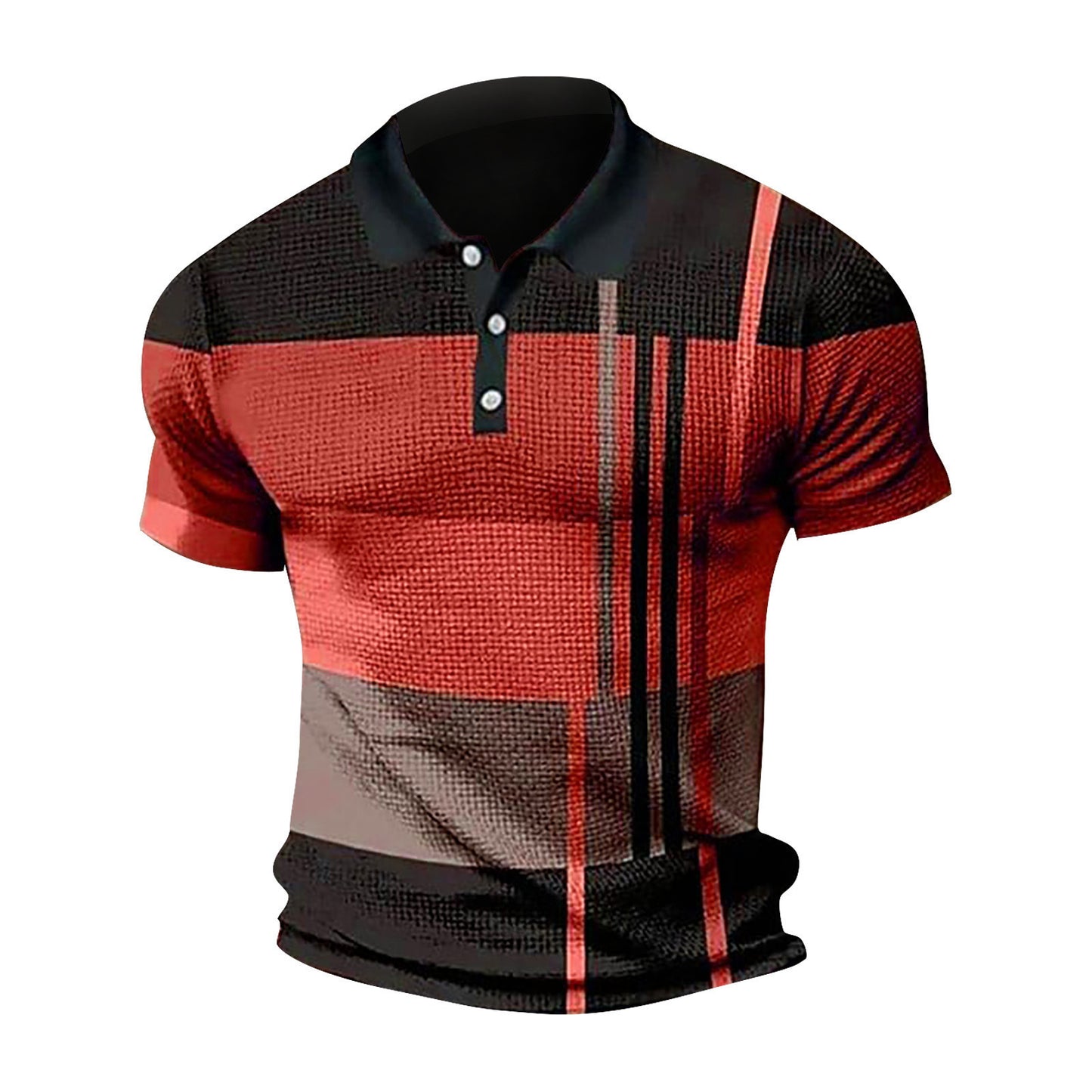 Tricou polo pentru bărbați cu mânecă scurtă de blocare culoare tricou cu fermoar