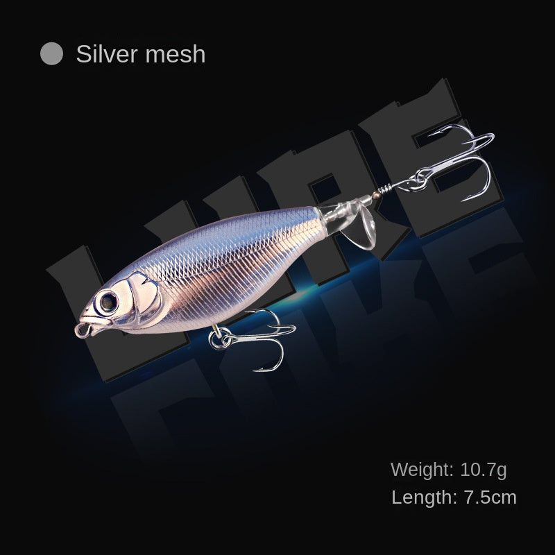 【2024】Pește fals plutitor de suprafață cu lansare lungă. Apă dulce Dual Purpose VIB False Fishing Lure elice
