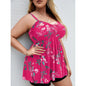 【XL-4XL-2024】Costum de baie nou supradimensionat imprimat split cu talie mare